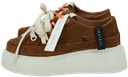 INUIKII - “MATILDA SUEDE” COGNAC SNEAKERS