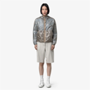 K-WAY - BLUE AND SILVER "LAURETTE SUPER LIGHT" JACKET