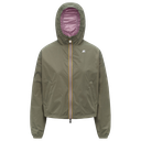 K-WAY - VESTE "LAURETTE PLUS.2" RÉVERSIBLE KAKI ET ROSE