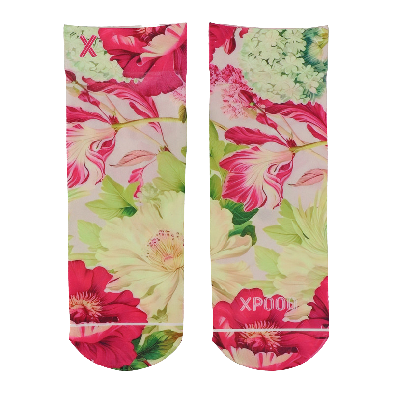 XPOOOS - "HOSIERY FLORA" THIN SOCKS