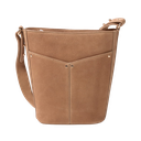 MARADJI - "GABRIELLE" BUCKET BAG IN BEIGE SUEDE