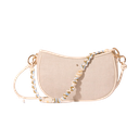 MARADJI - "SCARLETT" BAGUETTE BAG IN BEIGE LINEN