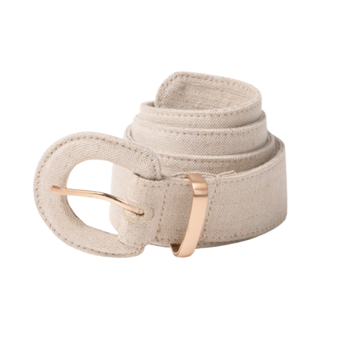 MARADJI - "ROMA" BELT IN BEIGE LINEN