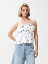 CATWALK JUNKIE - BLOUSE À POIS BLANCHE ET NOIRE