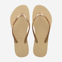 HAVAIANAS - TONGS "SLIM GLITTER II" BEIGES