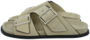 ALOHAS - BEIGE "ALBA" WILDLEDERSANDALEN