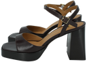 BOBBIES - BROWN "LENKA" HEEL SANDALS