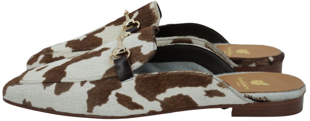 BOBBIES - MULES "EMY" BLANCS ET BRUNS (37)
