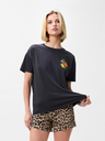 CATWALK JUNKIE – ÜBERGROSSES GRAUES T-SHIRT MIT GRAFIKDRUCK