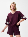 CATWALK JUNKIE - T-SHIRT "VAREUSE" BORDEAUX