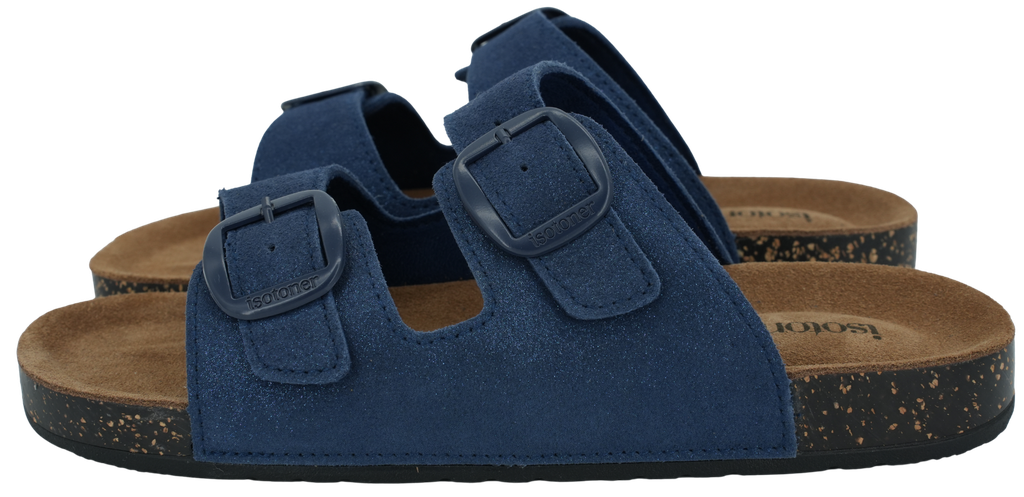 ISOTONER - BLUE DOUBLE STRAP SANDALS (36)