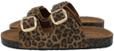 ISOTONER – SANDALEN MIT LEOPARDENMUSTER UND DOPPELRIEMEN