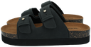 ISOTONER - SANDALES DOUBLES BRIDES PLATEFORMES NOIRES