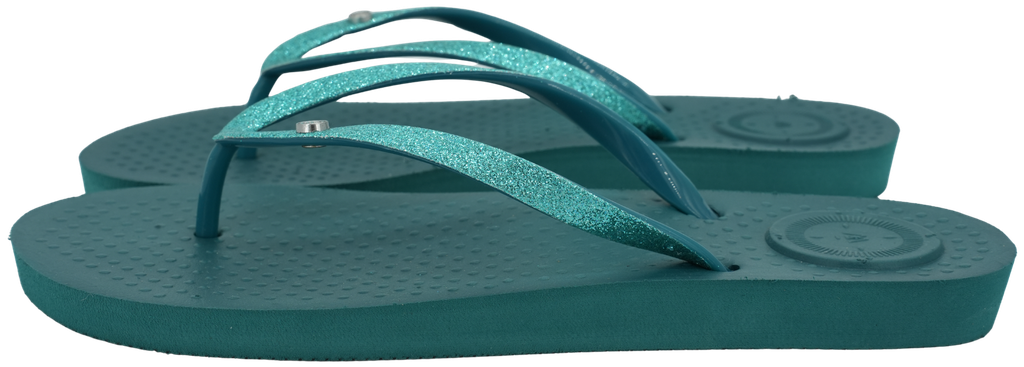 ISOTONER - GREEN "EVERYWEAR" FLIP-FLOPS