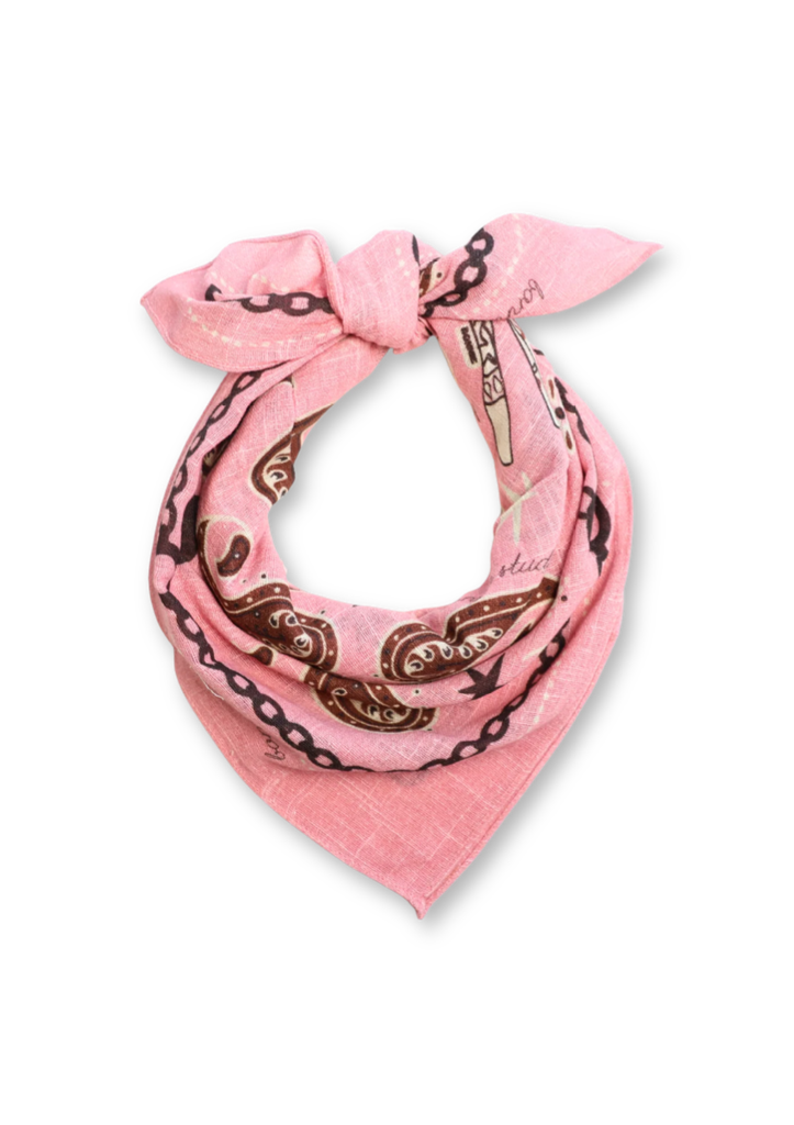 BONNIE STUDIOS - FOULARD "FARM" (Rose)