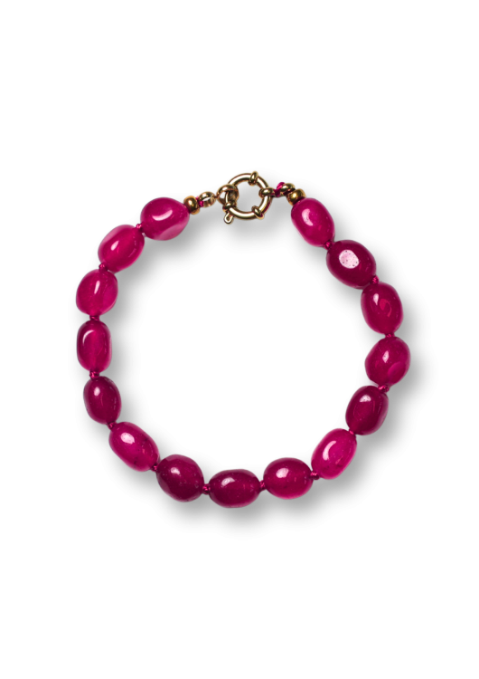 BONNIE STUDIOS - "BOBBY" BURGUNDY ARMBAND