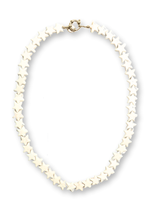 BONNIE STUDIOS - COLLIER "STAR" BLANC