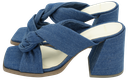 NUBIKK - DENIM SANDALEN “LANA TWIST”