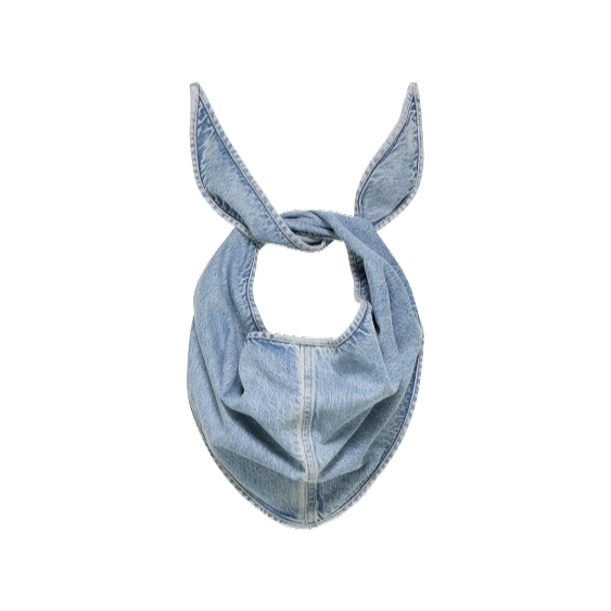 CATWALK JUNKIE - FOULARD TRIANGLE EN JEANS