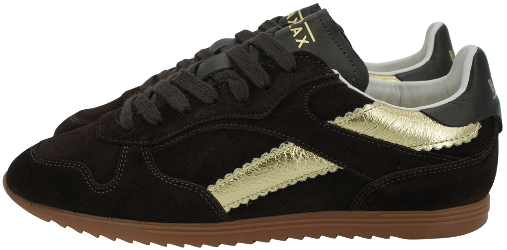 BOAX - BRUINE EN GOUDEN "TRACK" SNEAKERS (37)