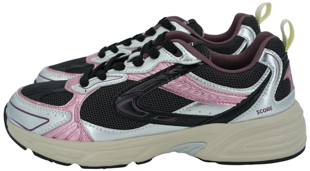 BOAX - BASKETS "SCORE" ROSES ET MARRONS MÉTALLIQUES