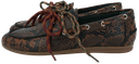 KIRRUNA - "MOC 12" BROWN PYTHON MOCASSINS