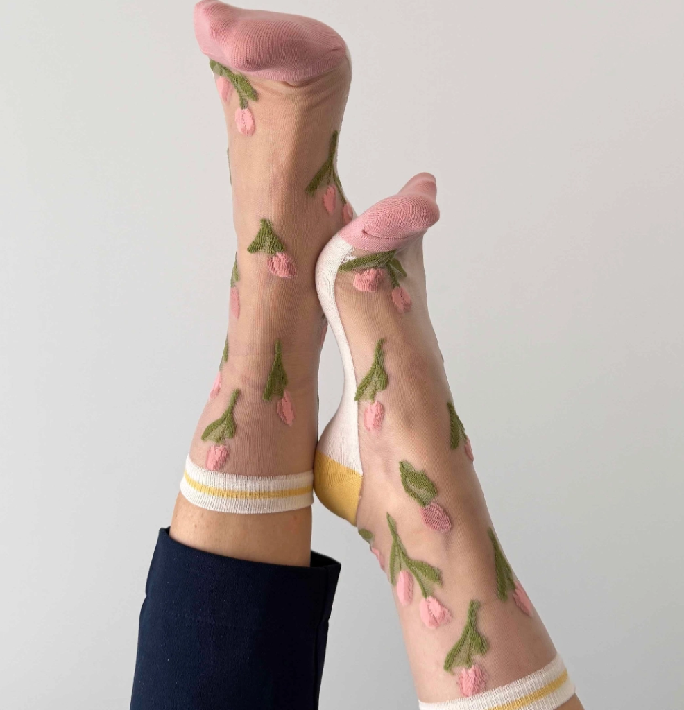 SOCKETTE - "CAMELIA"-SOCKEN KLEINE TULPEN