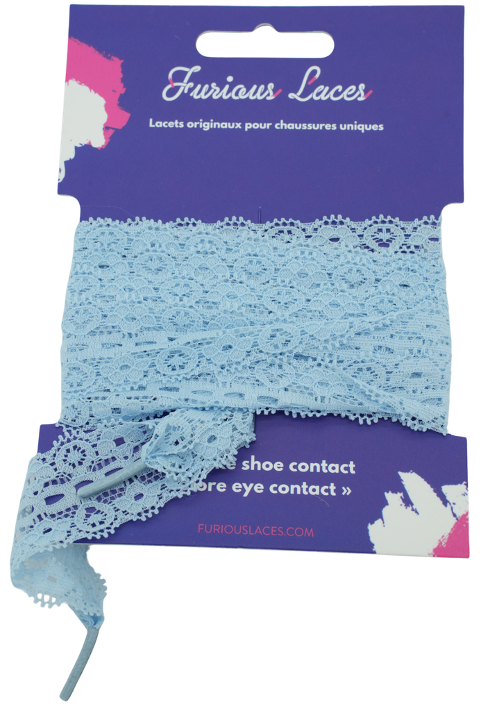 FURIOUSLACES - LACETS EN DENTELLE (Bleu)