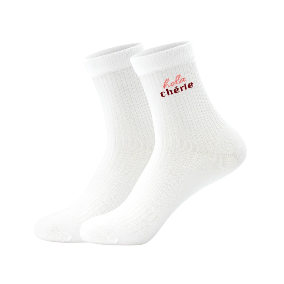 JCLAY - CHAUSSETTES MI-HAUTE "HOLA CHERIE"