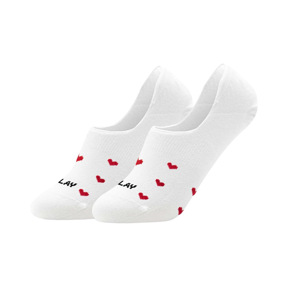 JCLAY - SOCQUETTES "RED HEARTS"