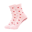 JCLAY - "RED HEARTS" GRIP SOCKS