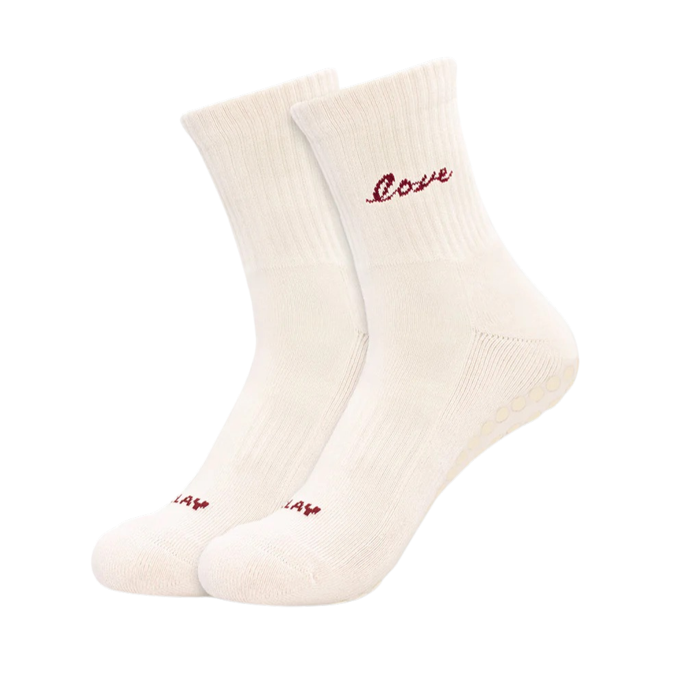 JCLAY - CHAUSSETTES GRIP "LOVE"