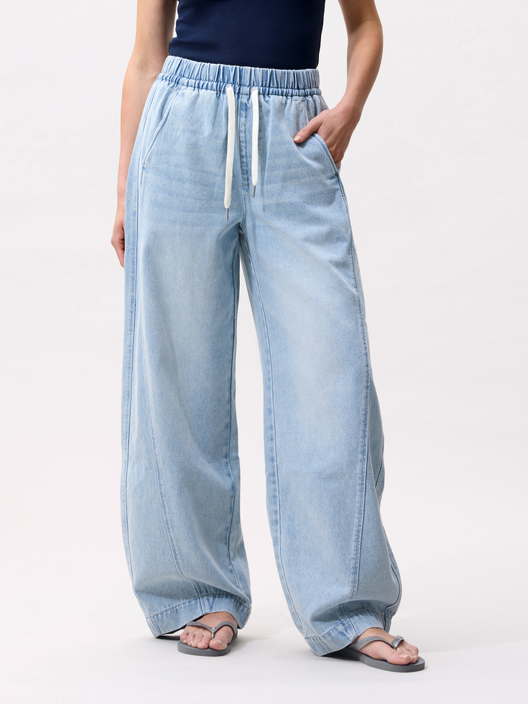 CATWALK JUNKIE - LIGHT BLUE BARREL JOGGER JEANS