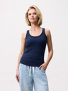 CATWALK JUNKIE - NAVY BLUE ROUND NECK TOP