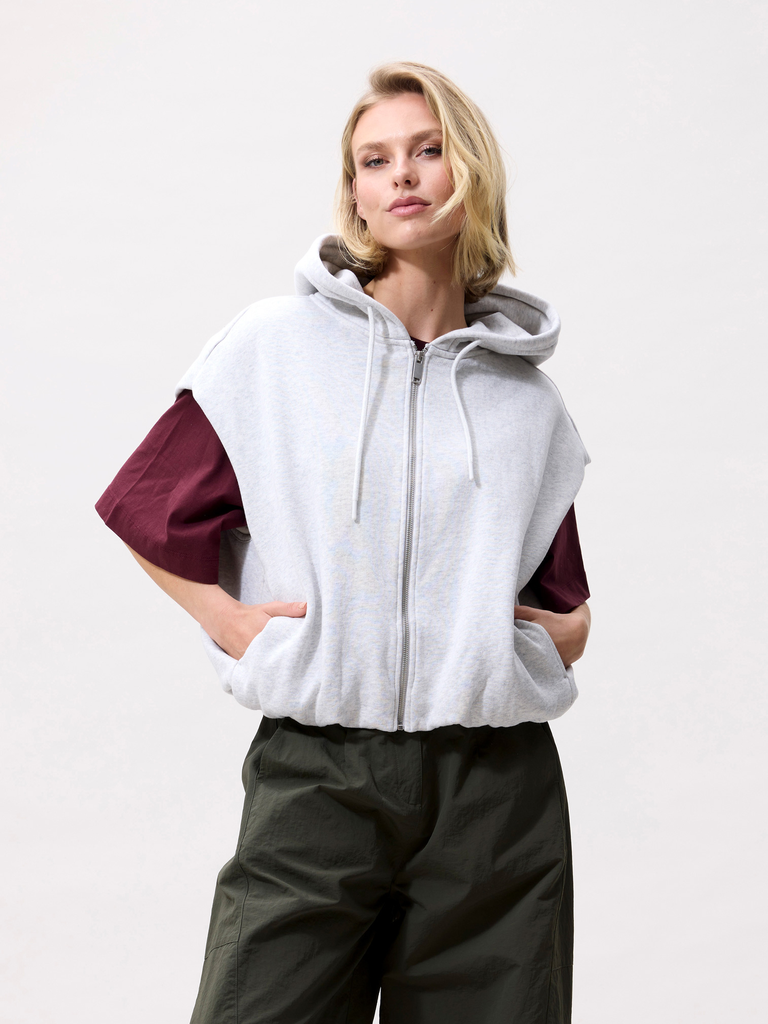 CATWALK JUNKIE - HOODIE GRIS SANS MANCHES (34)
