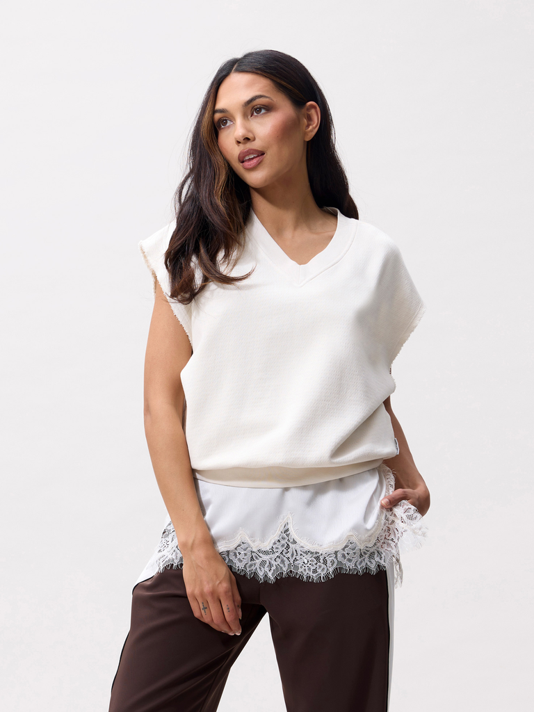 CATWALK JUNKIE - BEIGE MOUWLOZE SWEATSHIR (34)