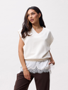 CATWALK JUNKIE - BEIGE MOUWLOZE SWEATSHIR
