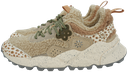 FLOWER MOUNTAIN - "KOTETSU" BEIGE AND KHAKI SNEAKERS