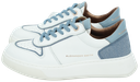 ALEXANDER SMITH - BASKETS "HARROW" BLANCHES ET BLEUES