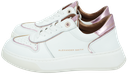 ALEXANDER SMITH - WEISSE UND ROSA „HARROW“-SNEAKERS