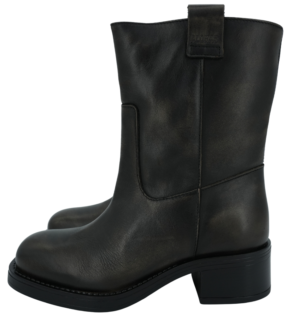 ALOHAS - BOTTINES "RAJAN VINTAGE" MARRONS