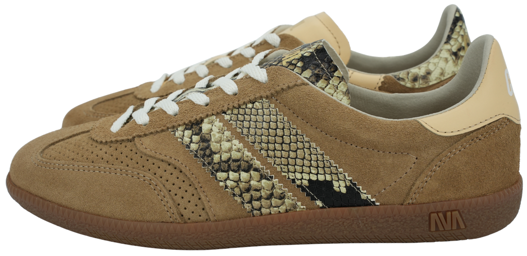 CAVAL - BEIGE UND KROKO-SNEAKER „PULSE“
