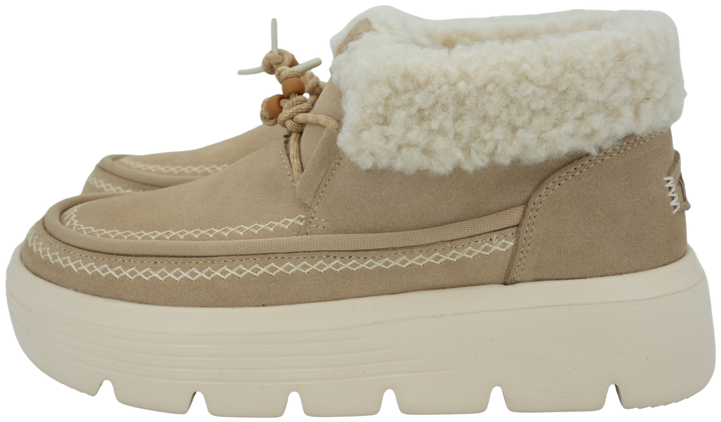 HEY DUDE - BEIGE GEFÜTTERTE STIEFEL DER MARKE „AUSTIN“