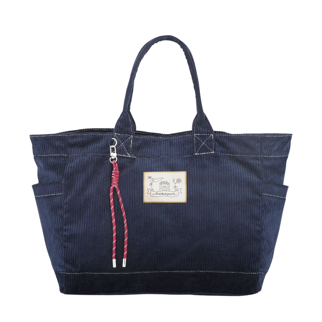 BECKSÖNDERGAARD - "CORDUROY CECILIA" NAVY BLUE BAG