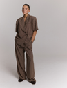 REFINED DEPARTMENT - GEWEBTE KAROTTE HOSE MIT WEITEM BEIN "PUCK"