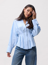 CATWALK JUNKIE - CHEMISE CINTRÉE BLEUE CLAIRE