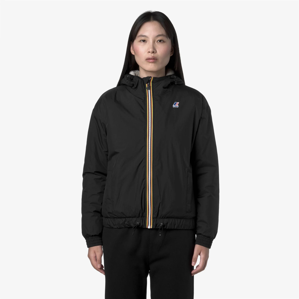 K-WAY - VESTE "LE VRAI 4.0 ALBINE ORSETTO" NOIRE