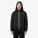 K-WAY - "LE VRAI 4.0 ALBINE ORSETTO" BLACK JACKET