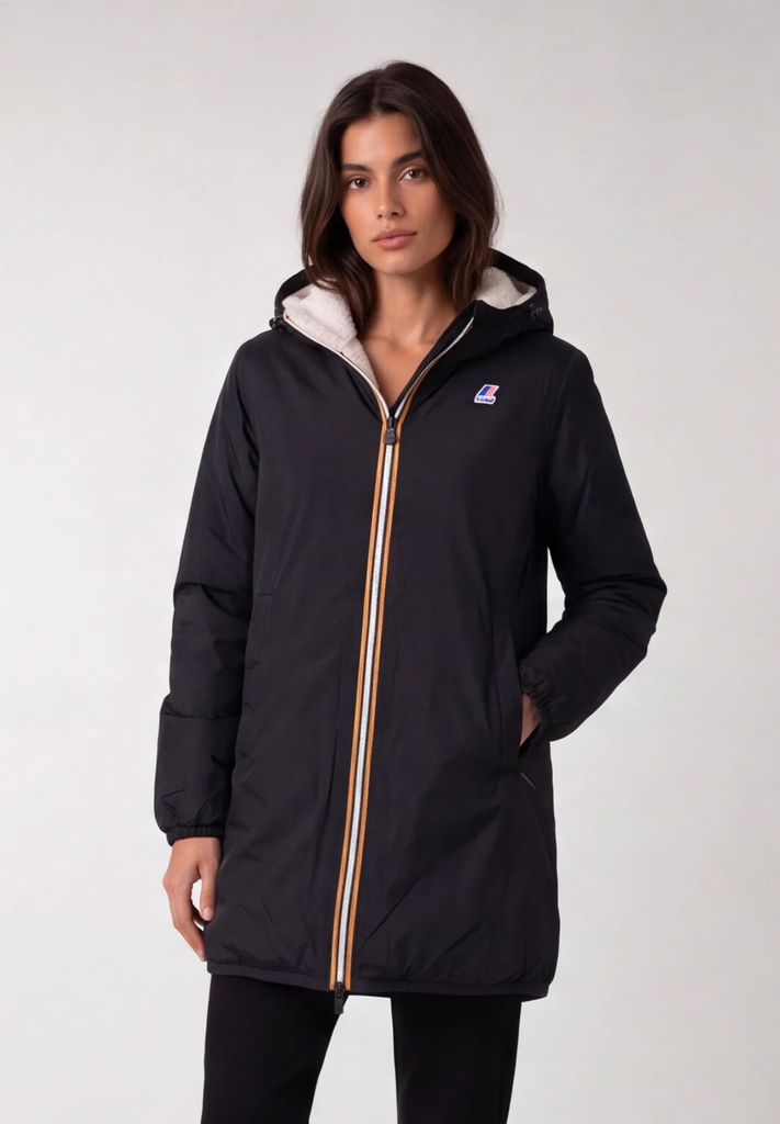 K-WAY - VESTE "JACINTHE ORSETTO" NOIRE (XS)