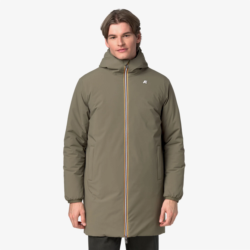 K-WAY - VESTE "JACOB ST WARM DOUBLE" KAKI ET BLEUE